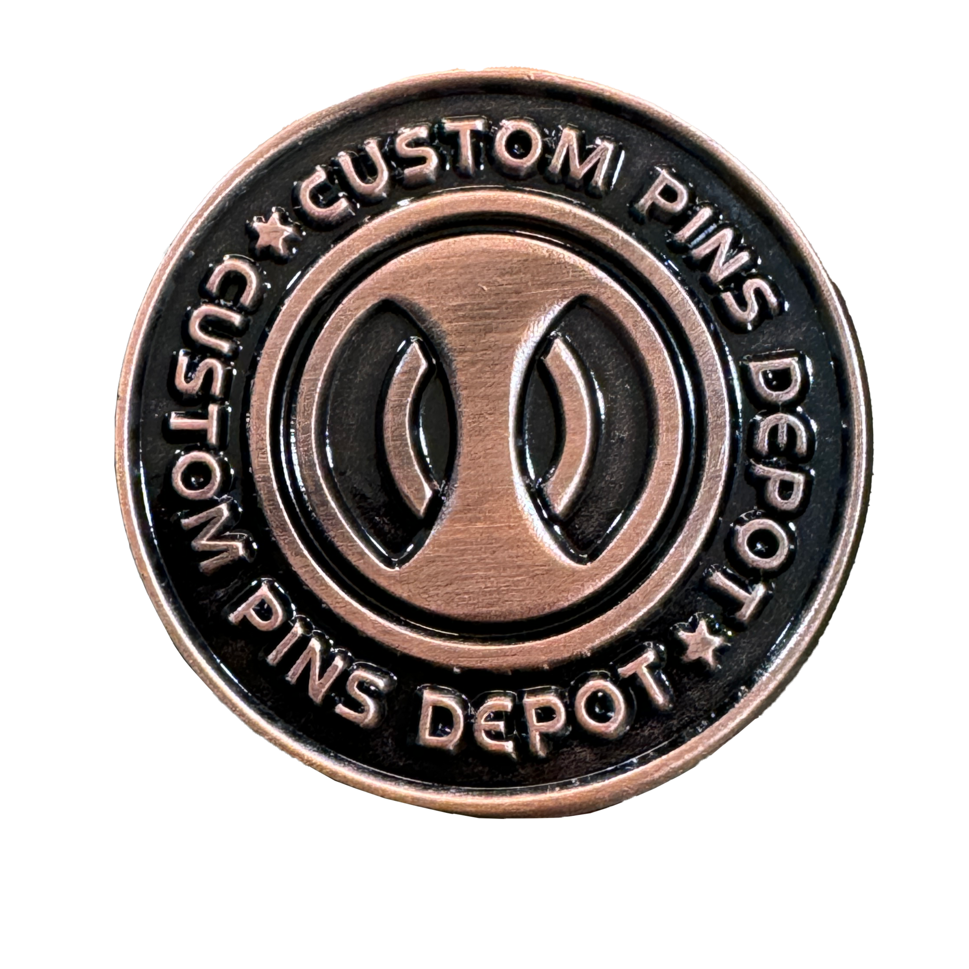 Antique Bronze Finish Logo Coin