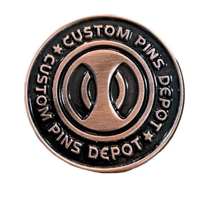 Antique Bronze Finish Logo Coin