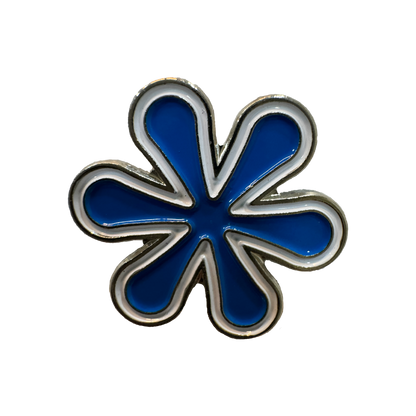 Blue Flower Enamel Pin