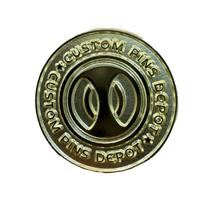 Bright Gold Finish Logo Coin