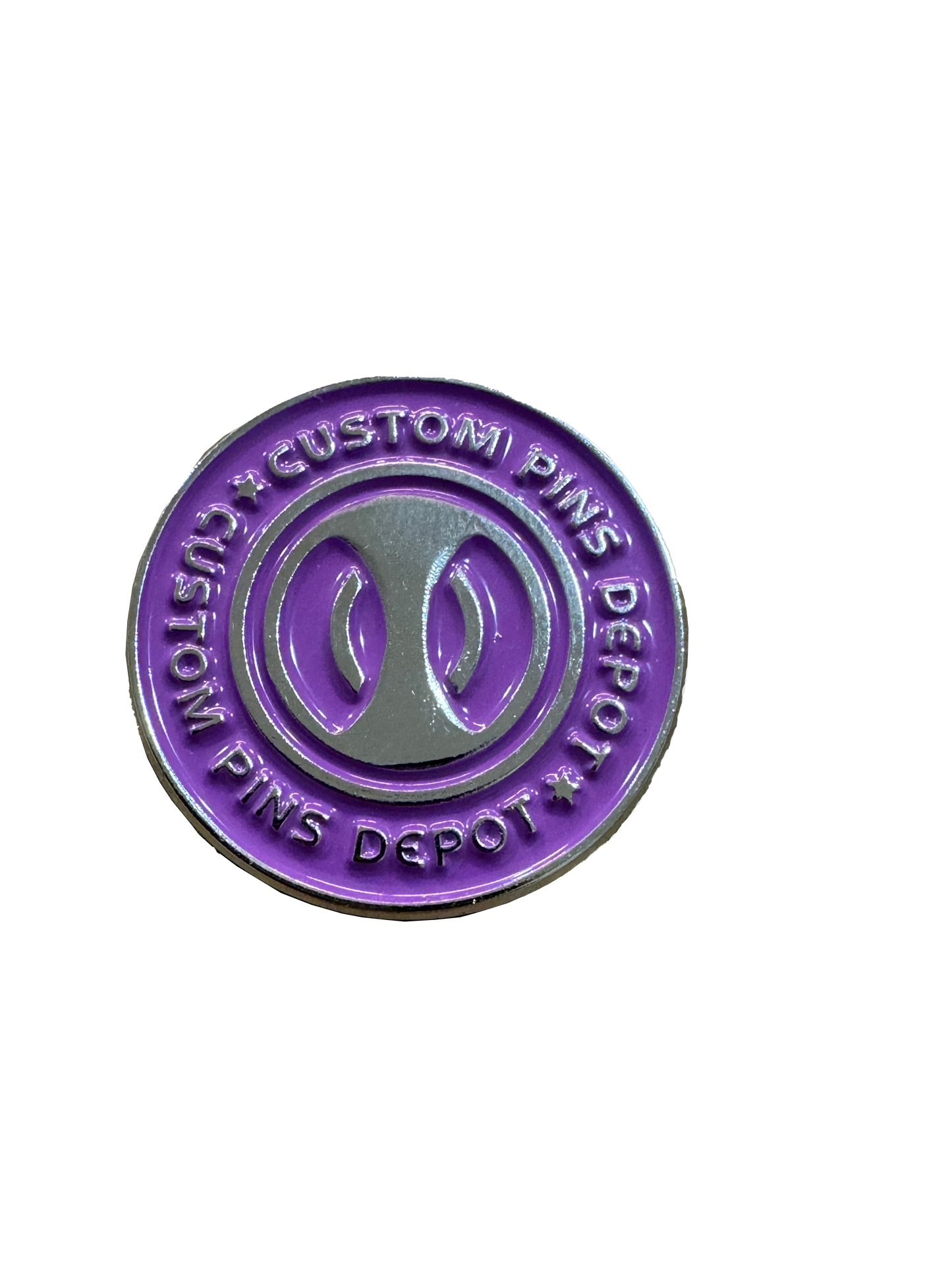 Custom Pins Depot Purple Logo Coin
