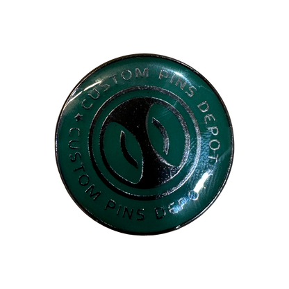 Custom Pins Depot Teal Logo Coin