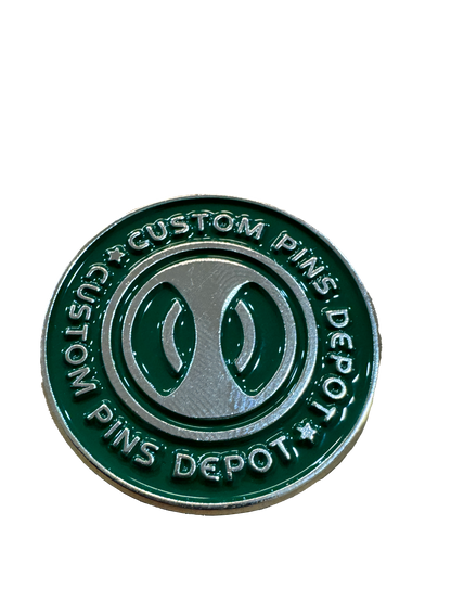 Custom Pins Depot logo enamel pin