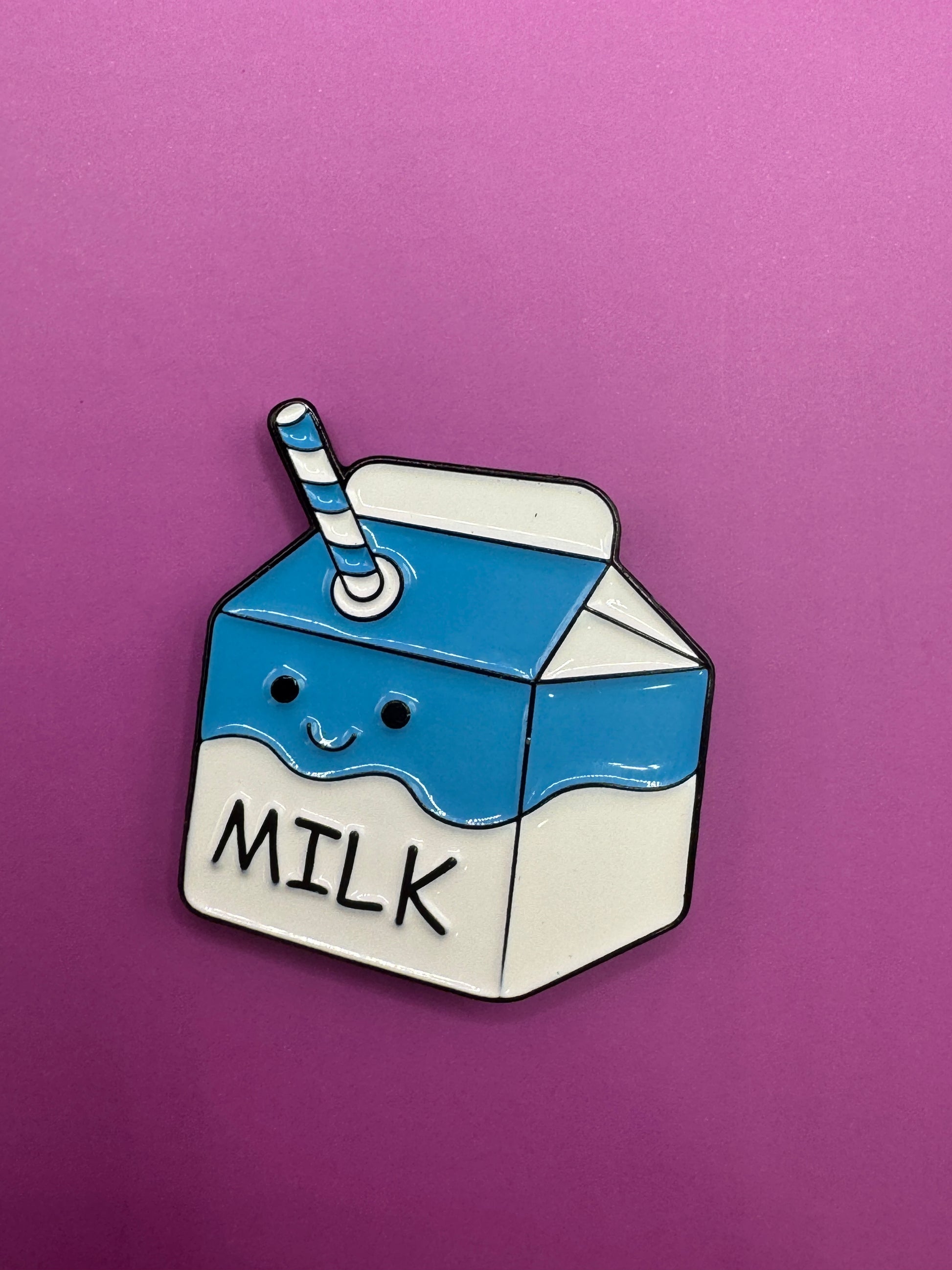 Cute Milk Carton Pin