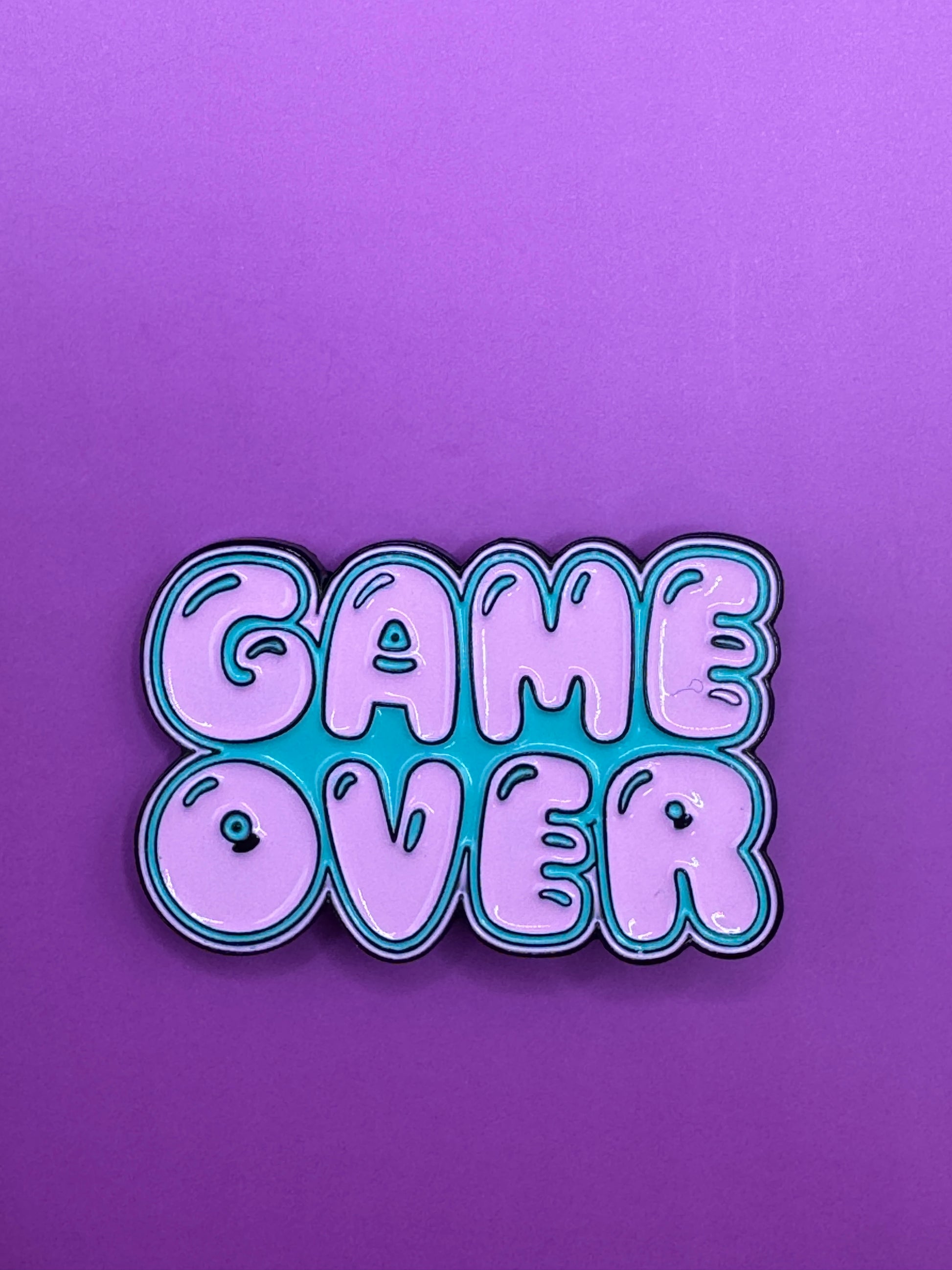 Game Over Text Pin