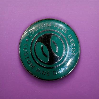 Green Custom Pins Depot enamel pin