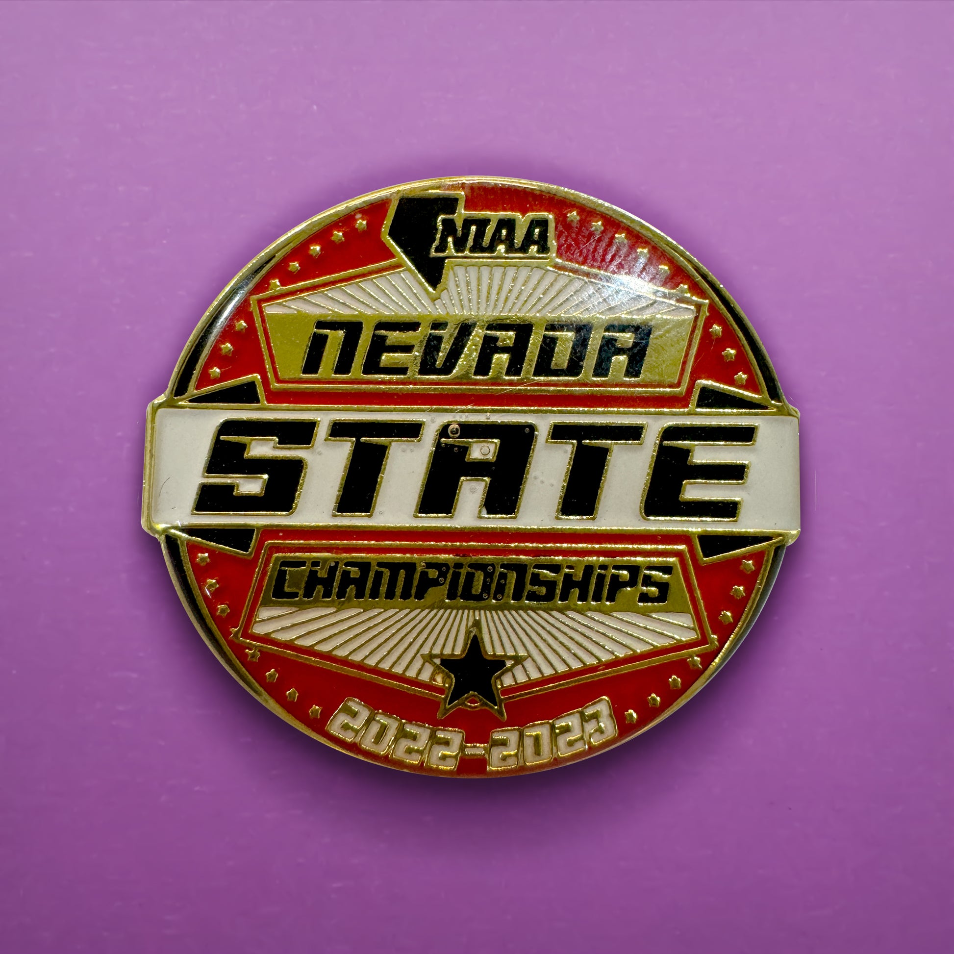 Nevada State Championships enamel pin