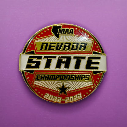 Nevada State Championships enamel pin