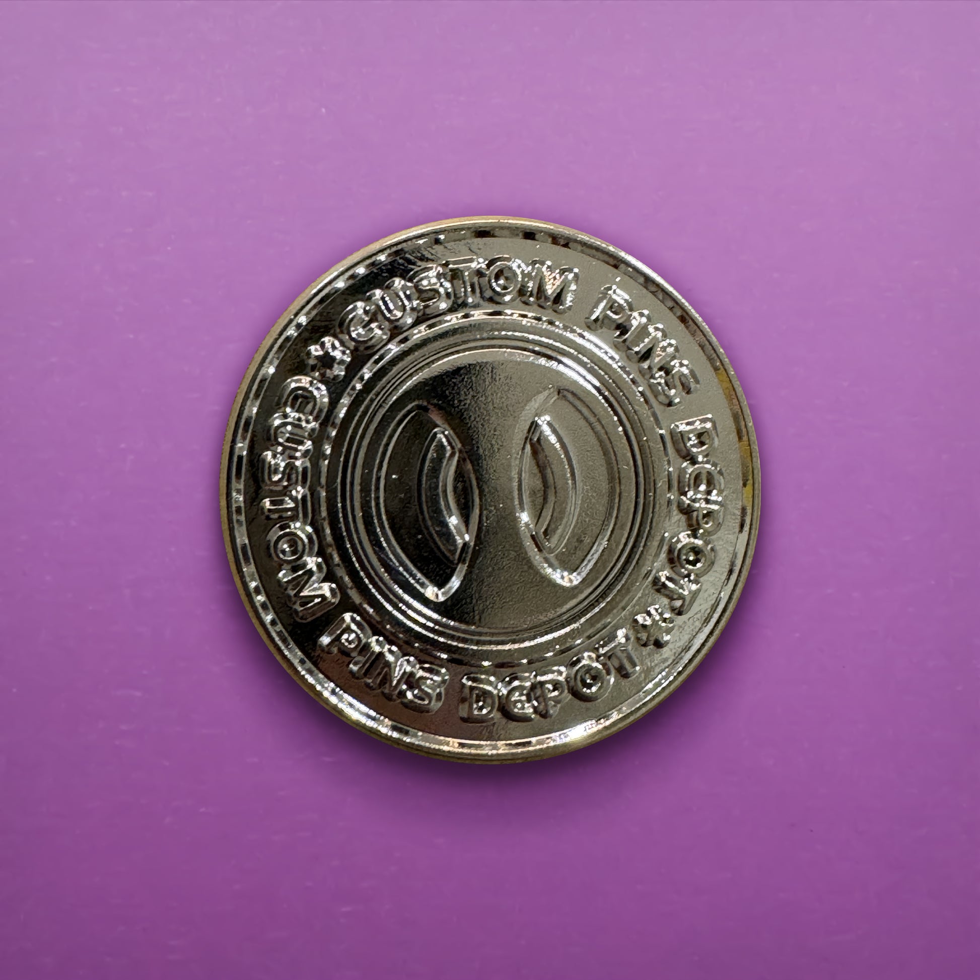Polished Nickel Finish Logo Coin