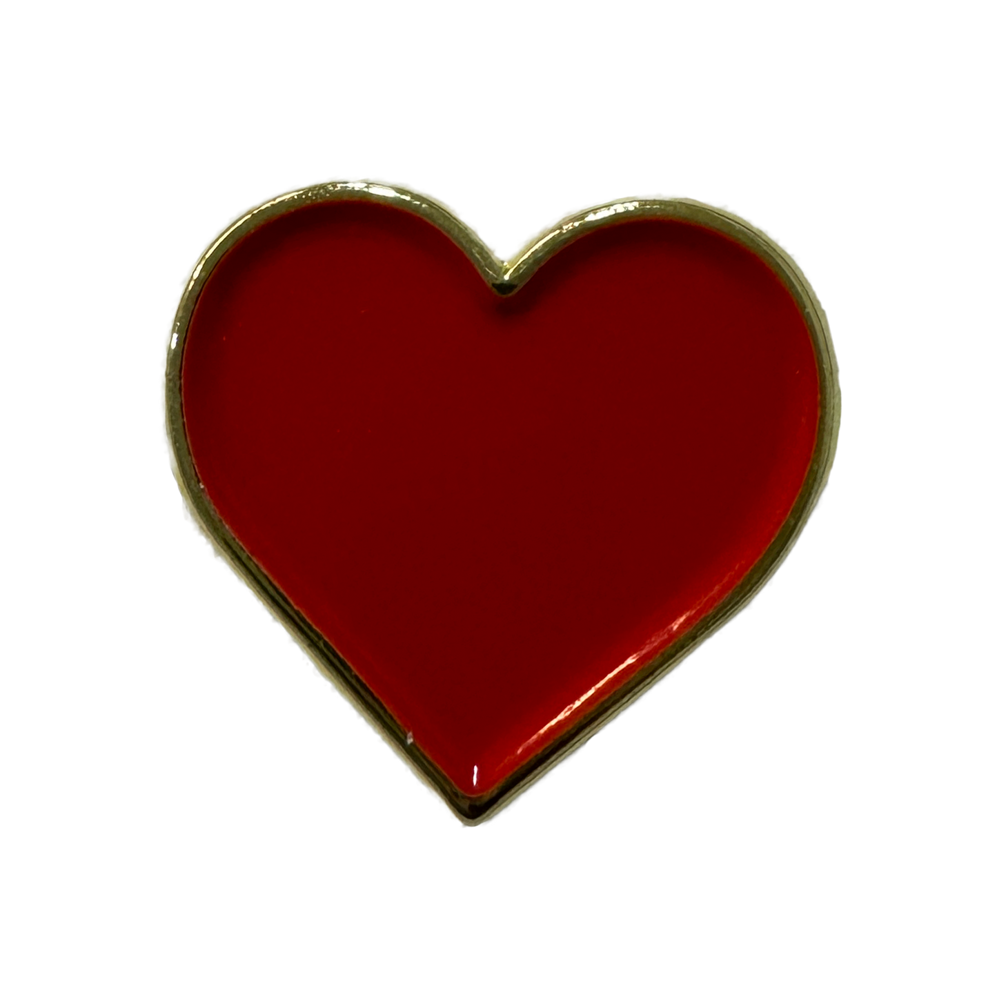 Red Heart Enamel Pin