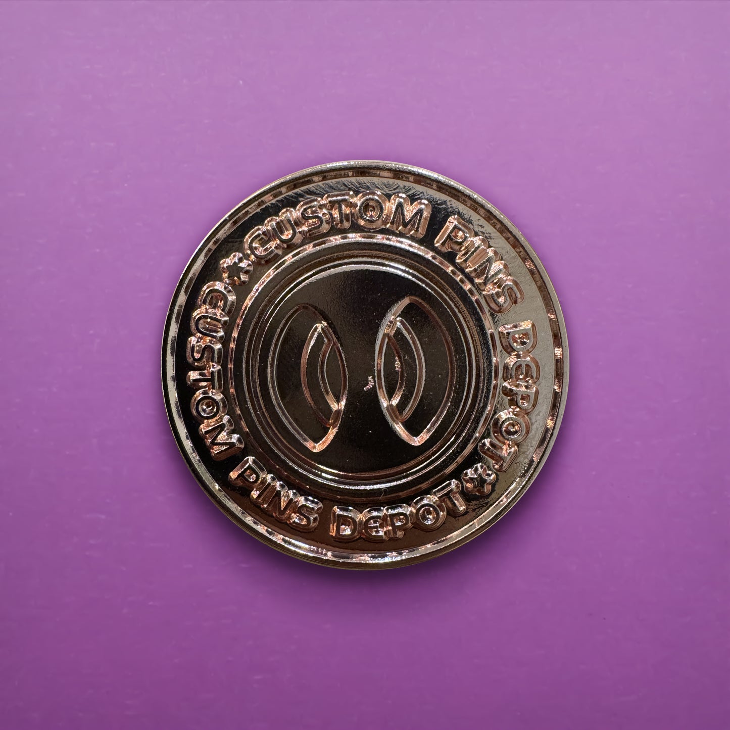 Rose Gold Custom Pins Depot Coin