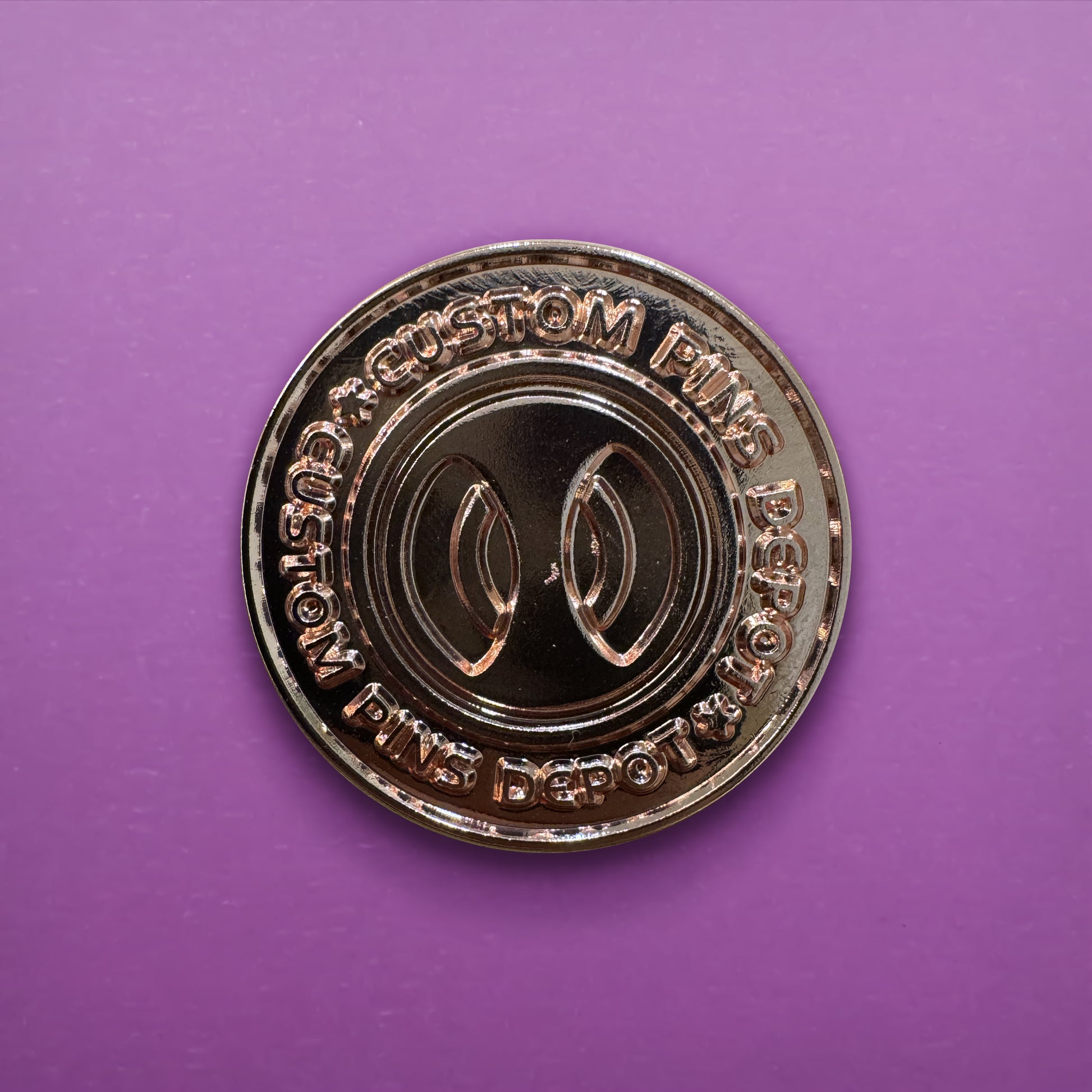 Rose Gold Custom Pins Depot Coin