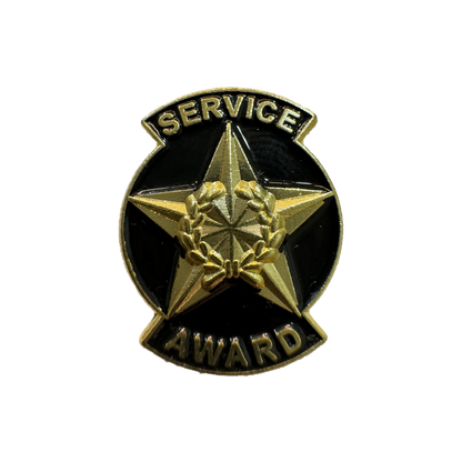 Service award star enamel pin