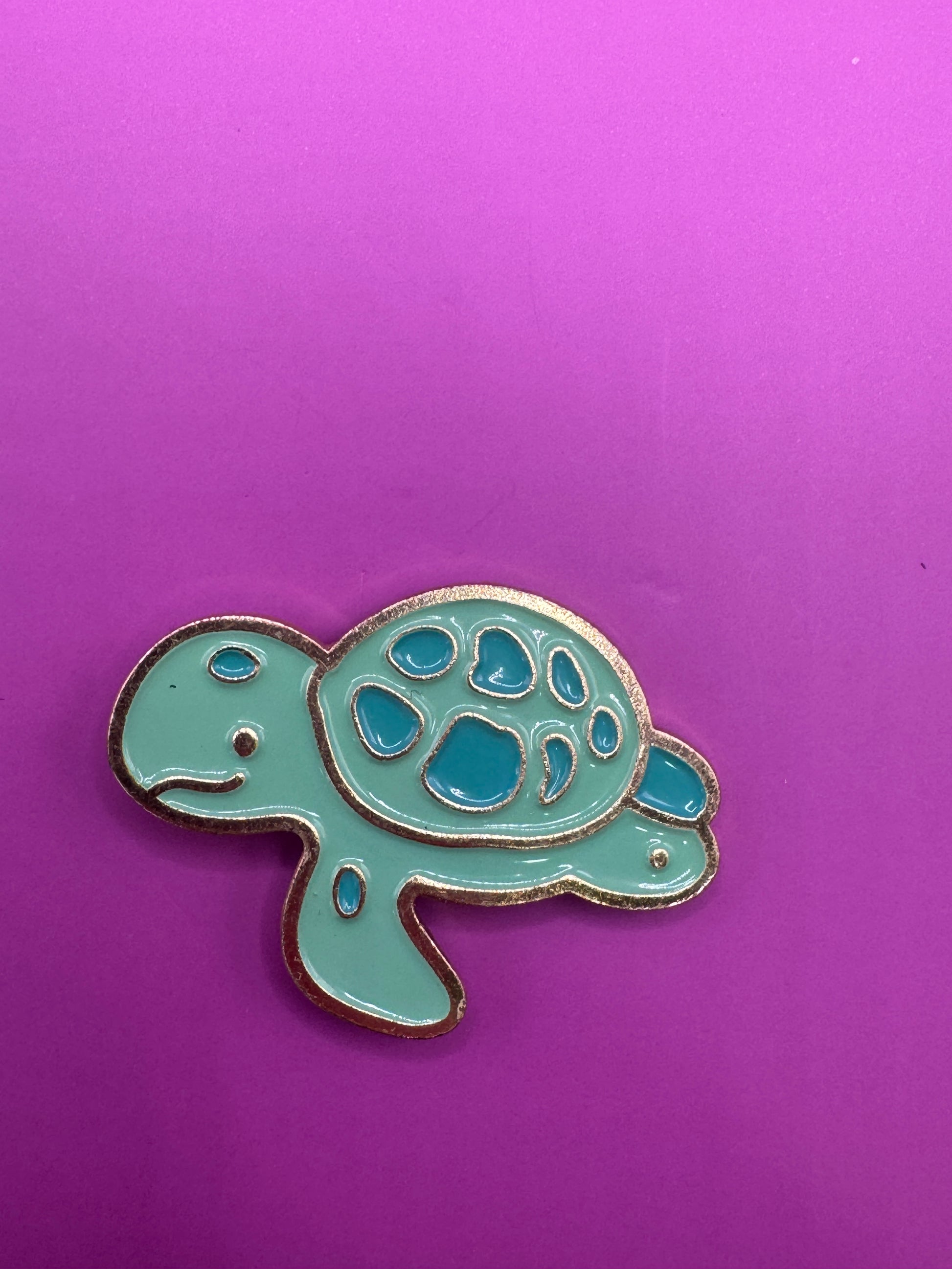 Turtle Cartoon Enamel Pin